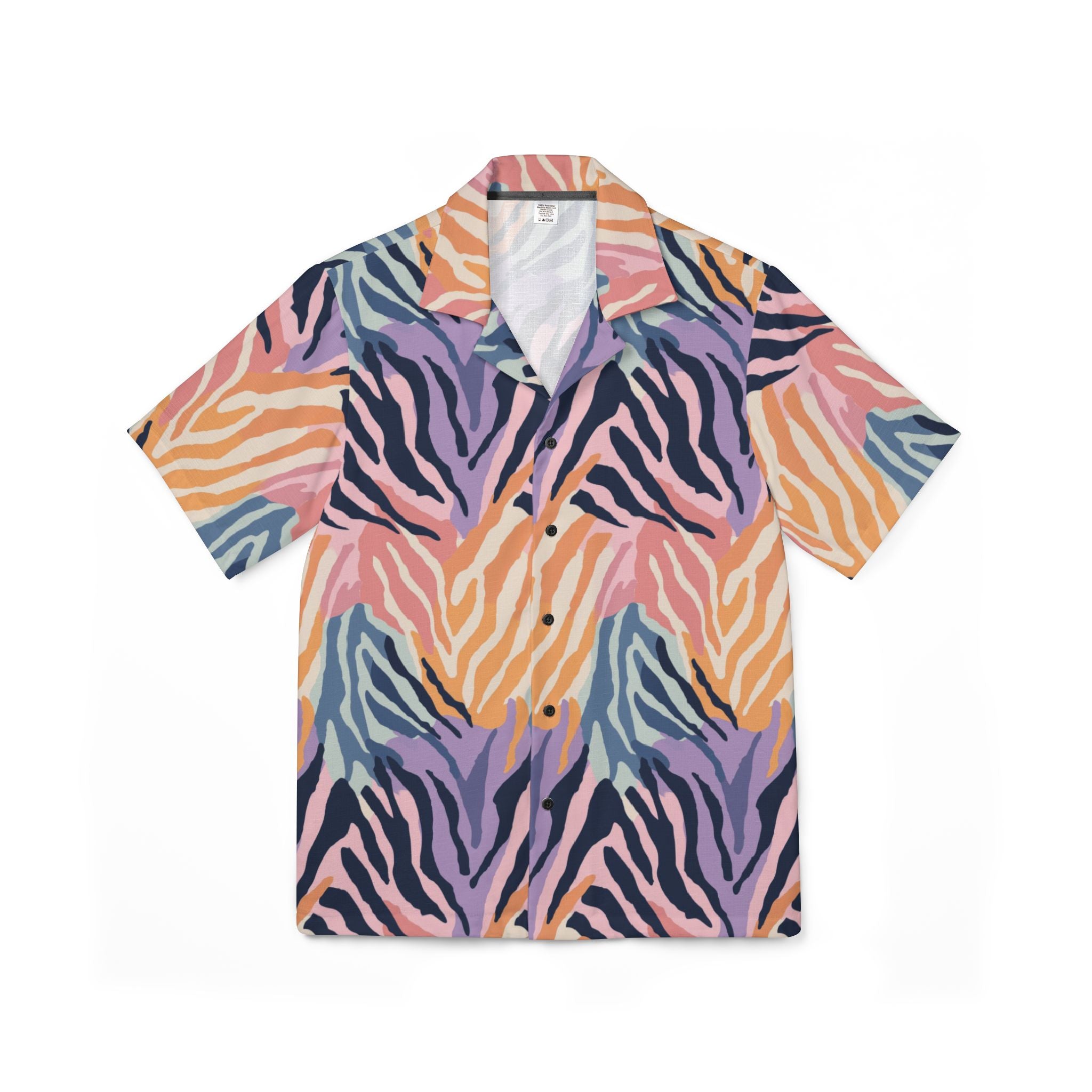 Colorful patterned shirt on a white background