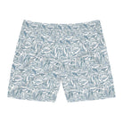 Shorts with fish pattern on a white background