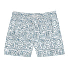 Shorts with fish pattern on a white background